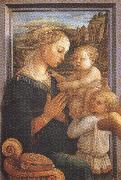 Filippo Lippi.Madonna with Child and Angels or Uffizi Madonna (mk36) Sandro Botticelli